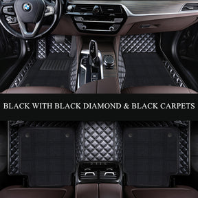 Carvigor Diamond Double Layer Luxury Car Mats Set