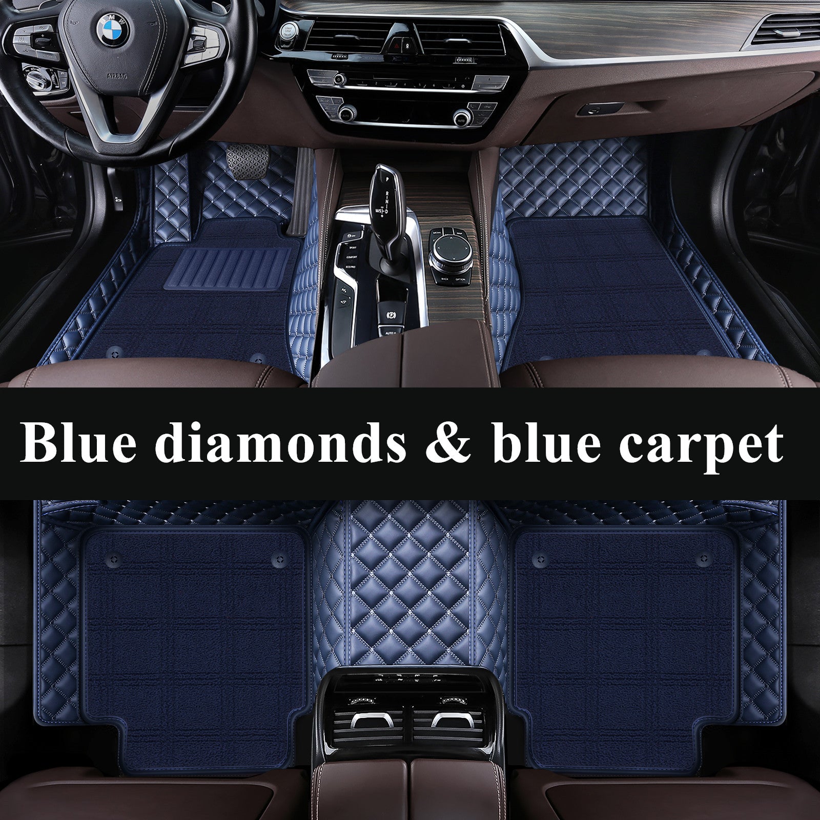 Carvigor Diamond Double Layer Luxury Car Mats Set