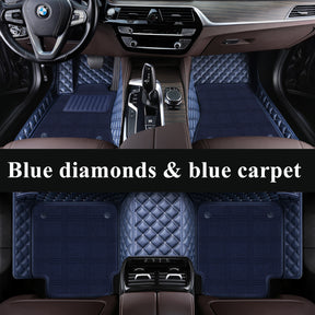 Carvigor Diamond Double Layer Luxury Car Mats Set