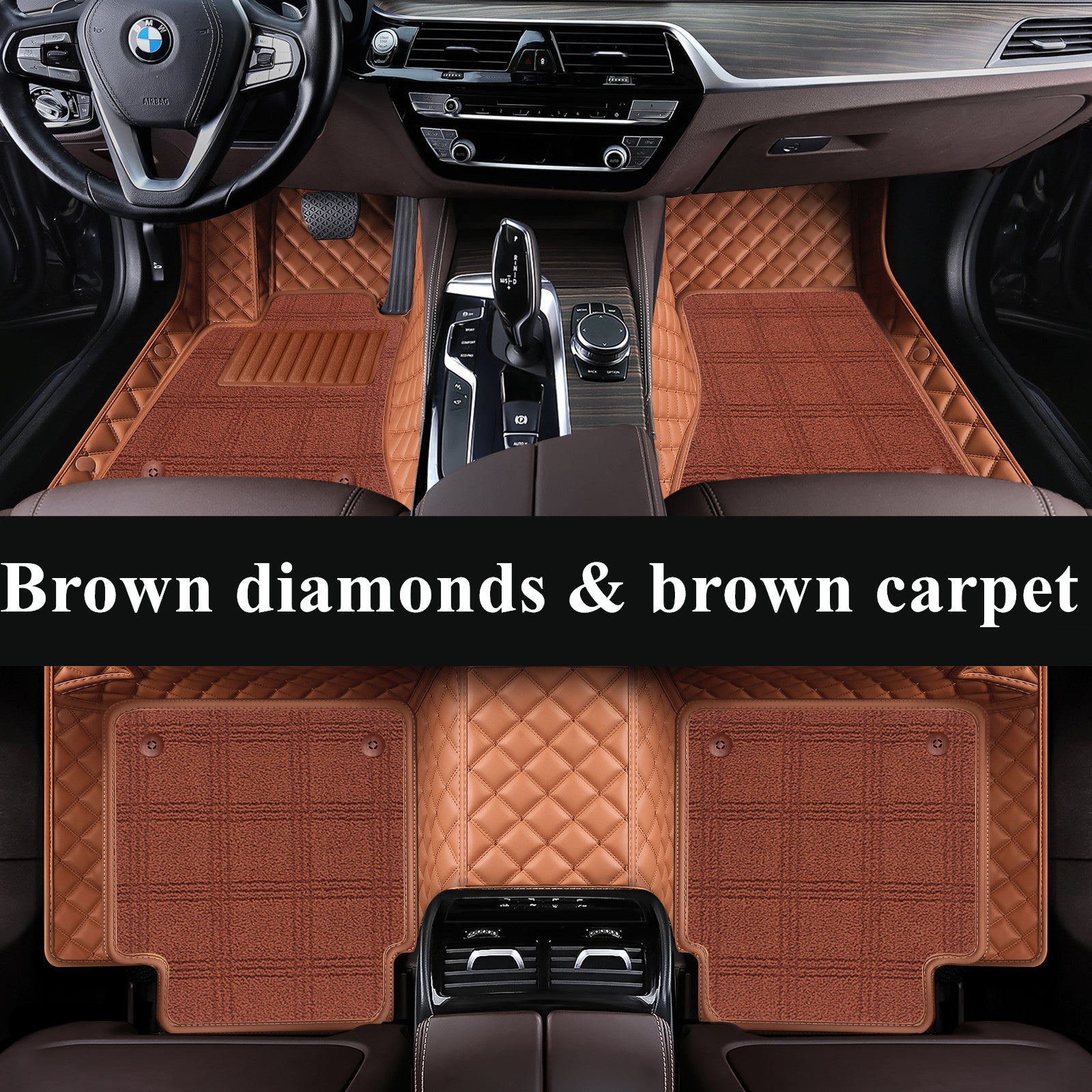 Carvigor Diamond Double Layer Luxury Car Mats Set