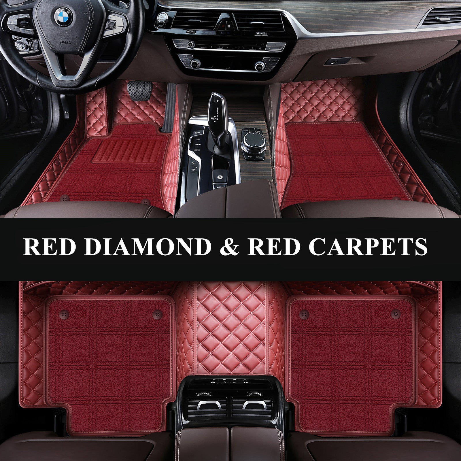 Carvigor Diamond Double Layer Luxury Car Mats Set